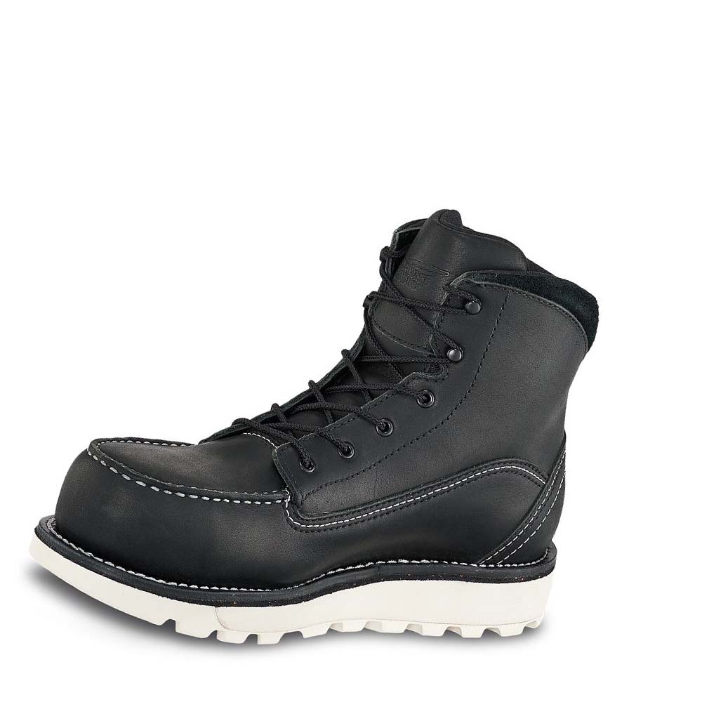 Red Wing Traction Tred Lite 6-inch Waterproof Women's Safety Boots Black | ZA 14NWY